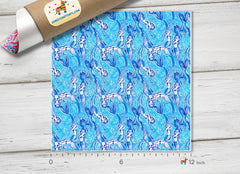 Mermaid Patterned HTV L009