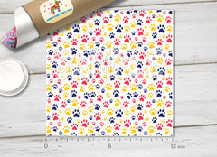 Dog Paw Foot Print Pattern Printed HTV-823