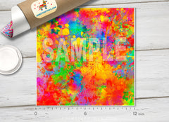 Watercolor Splash splatter Patterned HTV 1329