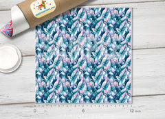 Botanical Patterned Adhesive Vinyl 397 - Donkey Craft Vinyl