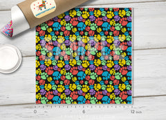 Paw Prints Drawing pattern Patterned HTV-843
