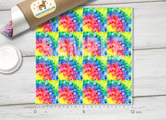 Rainbow Dots Patterned Adhesive Vinyl 384