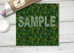 Marijuana Cannabis Leafs Printed HTV- 772