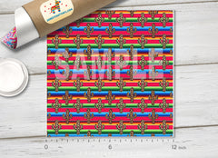 Serape Leopard Patterned HTV 1083
