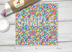 Watercolor confetti Dots Patterned HTV 582