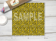 Yellow Leopard Patterned htv-835