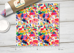 Abstract Watercolor modern Art Patterned HTV 1378