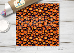 Halloween Pumpkins Patterned HTV- 484