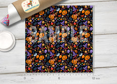 Halloween Pumpkins Patterned HTV 737