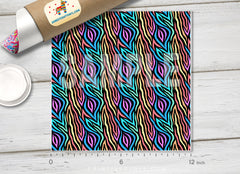 Rainbow zebra Pattern Printed HTV-827