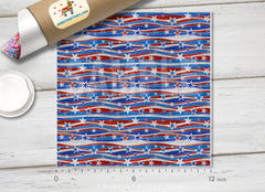 National colors of USA Patterned HTV 479
