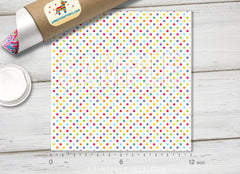 Colorful Polka Dots Patterned Adhesive Vinyl 105