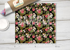 Tropical Flower Patterned HTV 016