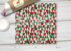 Christmas tree Adhesive Patterned HTV X003