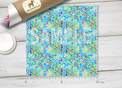 Lilly P Inspired Pastel Camo Patterned HTV-L031