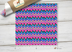 Inspired Colorful Zigzag Chevron Patterned HTV-L010