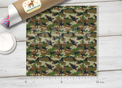 Military Camouflage Pattern Adhesive Vinyl 494
