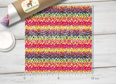 Rainbow Leopard chevron Patterned HTV 220