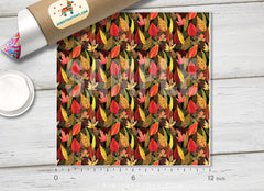 Autumn Fallen Leaves Patterned HTV 717