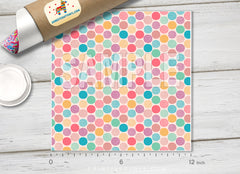 Pastel Dots Patterned Adhesive Vinyl 150