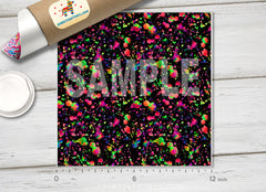 Paint Splatter Patterned HTV 1234