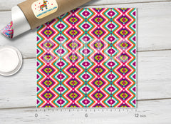 Western Aztec Navajo Patterned HTV 1386