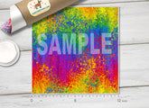 Grunge Rainbow Patterned HTV 1077