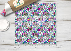 Sugar skulls Day of the Dead Patterned HTV 987