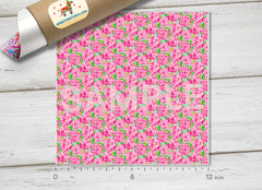 Lilly P Inspired Rose Bloom Pattern Printed Vinyl, Indoor, Outdoor, Heat Transfer Vinyl-L002 - Printive Vinyl | Patterned Vinyl