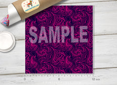 Fuchsia Abstract Marble Patterned HTV 676