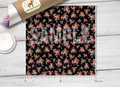 Little Tiny Small Floral Flower Patterned HTV 573