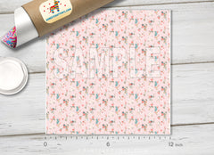 Trendy Flower Patterned Adhesive Vinyl 147