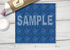 Blue Leopard Patterned HTV 206