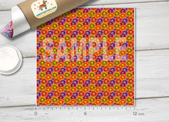Sunflower Flower Patterned HTV 435