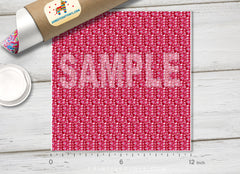 Pink Poppy Flowers Printed Vinyl/ Indoor Vinyl/ Outdoor Vinyl/ Heat Transfer Vinyl- 705 - Printive Vinyl | Patterned Vinyl