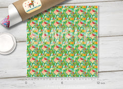Tropical Flowers Patterned Adhesive Vinyl 169