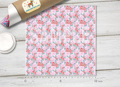Pastel Floral Patterned Adhesive Vinyl 085