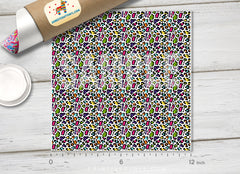 Colorful Leopard Patterned Adhesive Vinyl 191