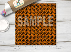 Halloween holiday pumpkin Outdoo Patterned HTV 095
