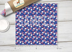 American flag Stars Patterned Adhesive Vinyl 027