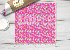 Flower Patterned Adhesive Vinyl 052