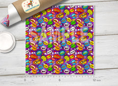 Comic bubbles Patterned Adhesive Vinyl 206 Patterned Adhesive Vinyl 206