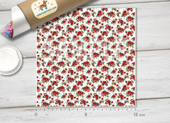 Vintage Rose In white background Patterned HTV 294