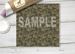 Digital Camouflage Patterned Adhesive Vinyl 075
