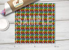 Abstract Graffiti Patterned HTV 231 - Donkey Craft Vinyl