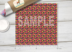 Tropical Lemon Fruits Patterned HTV 1133