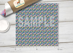 Watercolor Cactus pattern Printed HTV-864