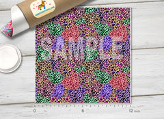 Multicolor Leopard Patterned HTV 1390