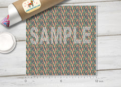 Tropical Hawaiian Palm Leaves Patterned HTV 009