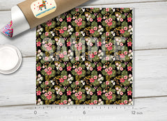 Tropical Flower Patterned HTV 016